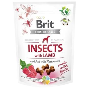 Brit Care Crunchy Cracker Dog Snack with Insects, Lamb and Raspberry for Digestion 200g - buy, prices for MasterZoo - photo 1