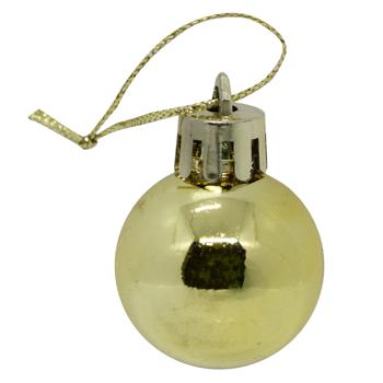 Greenwich Shiny Christmas Ball 3cm Gold - buy, prices for NOVUS - photo 1