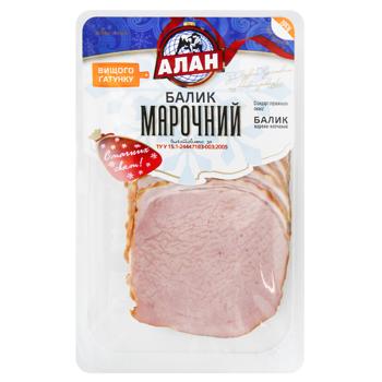 Балык Алан Марочный нарезанный варено-копченый высший сорт - купить, цены на NOVUS - фото 1
