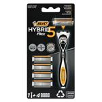Бритва мужская BIC Hybrid 5 Flex с 4 картриджами