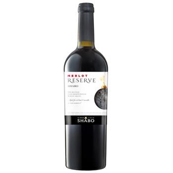 Shabo Merlot Reserve Red Dry Wine 12-14% 0.75l - buy, prices for - photo 1