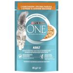 Корм вологий Purina One Adult з куркою та зеленою квасолею для котів 85г