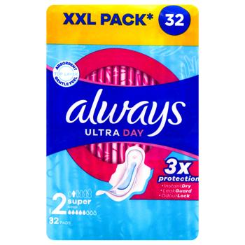 Always Ultra Super Quatro Hygienical Pads 32pcs - buy, prices for MegaMarket - photo 1