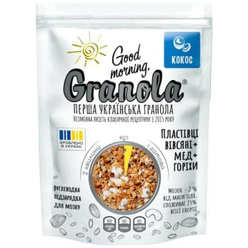 Good Morning, Granola Granola with Coconut 330g - buy, prices for COSMOS - photo 1