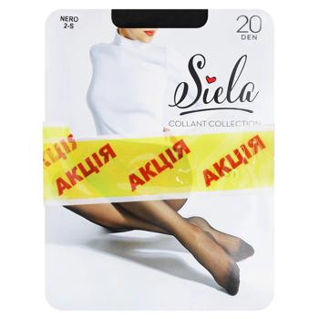 Набор колгот женских Siela Just 20 Den + 40 Den р.2 Nero 2 пары
