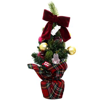 Ялинка штучна Actuel в горщику з прикрасами 40см - купити, ціни на Auchan - фото 1