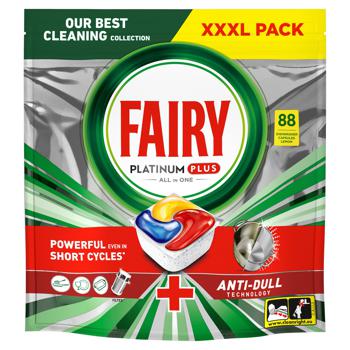 Капсулы для посудомоечных машин Fairy Platinum All in One 88шт - купить, цены на Auchan - фото 2