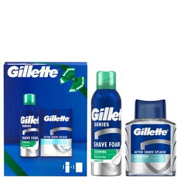 Набор подарочный Gillette Пена для бритья + Лосьон - купить, цены на - фото 2
