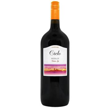 Cielo Merlot Red Semidry Wine 12% 1.5l - buy, prices for MegaMarket - photo 1