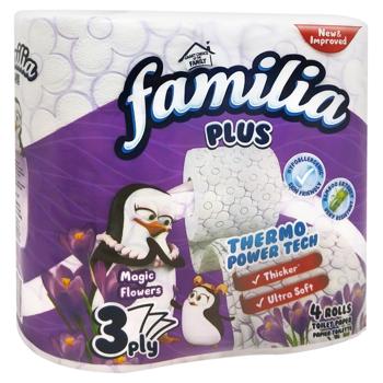 Familia Magic Flower 3-ply Toilet Paper 4pcs - buy, prices for - photo 2