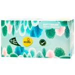 Серветки косметичні Ecolo двошарові білі 100шт