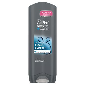 Dove Men+Care Clean Comfort Hydrating Shower Gel 250ml - buy, prices for Chudo Market - photo 1