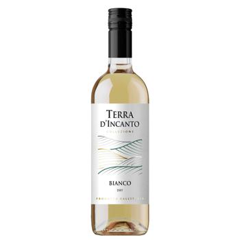 Вино Terra d'Incante Bianco белое сухое 10,5% 0,75л - купить, цены на Идеал - фото 1