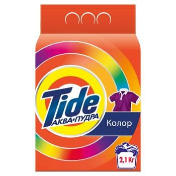 Стиральный порошок Tide Color Аква-пудра автомат 2,1кг - купить, цены на Auchan - фото 2