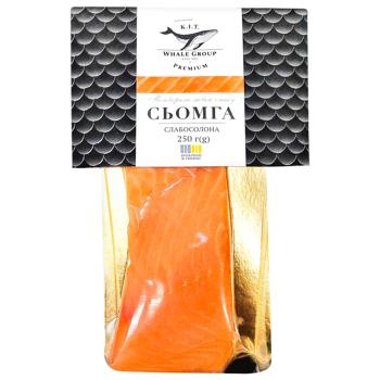 К.І.Т. Lightly Salted Salmon Piece Fillet with Skin 250g - buy, prices for METRO - photo 1