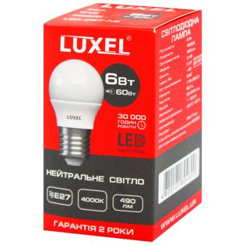 Luxel LED Decorative Ball Neutral Light Lamp 6W G45 E27 4000К 057-NЕ - buy, prices for Vostorg - photo 2