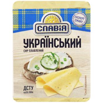 Slavia Ukrainian Processed Cheese 38% 70g - buy, prices for - photo 1