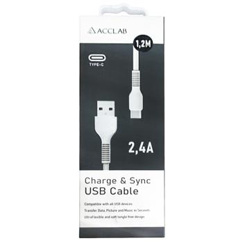 Кабель Acclab PWRX30W USB to Type-C