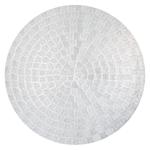 Round Silver Serving Mat 38cm