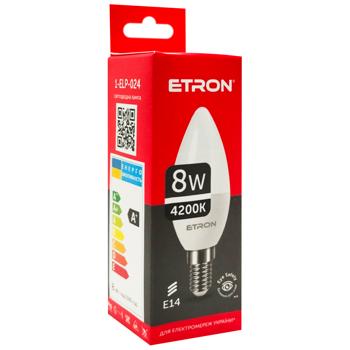 Etron LED Bulb C37 8W E14 4200K - buy, prices for - photo 4