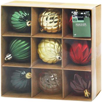 Actuel Christmas Tree Balls 5.8cm 9pcs - buy, prices for Auchan - photo 1