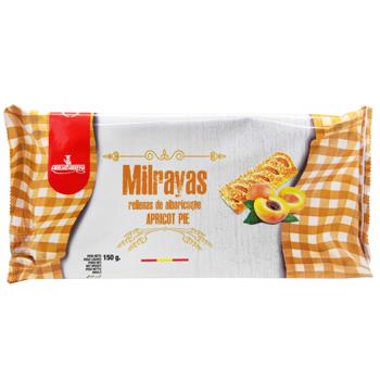 Печенье Arrua Barrena Milrayas с абрикосом 150г
