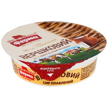Сыр плавленый Ферма Сливочный 60% 90г - купить, цены на Auchan - фото 2