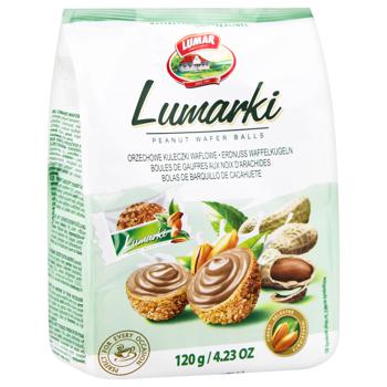 Цукерки Lumarki вафельні кульки зі смаком арахісу 120г - купити, ціни на METRO - фото 3