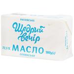 Масло Щедрий вечір Крестьянское 72,5% 180г