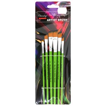Chivalry Green Synthetic Brush 6pcs - buy, prices for MegaMarket - photo 1