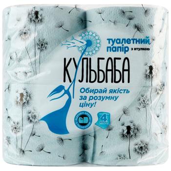 Kulbaba Toilet Paper 1-ply 4pcs - buy, prices for EKO Market - photo 1