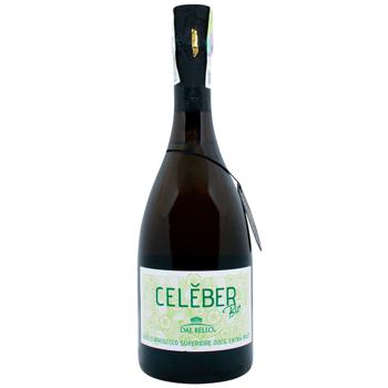 Dal Bello Asolo Prosecco Celeber Bio White Brut Sparkling Wine 11.5% 0.75l - buy, prices for - photo 1