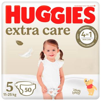 Підгузки Huggies Extra Care 5 11-25кг 50шт