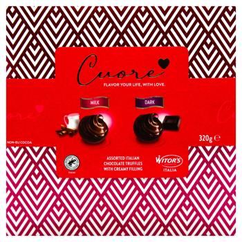 Цукерки Witors Cuore Red щоколадні асорті 320г - купити, ціни на - фото 4