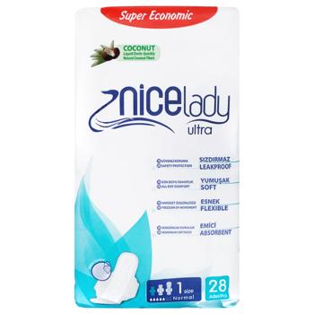 Прокладки гигиенические NiceLady Ultra 28шт - купить, цены на КОСМОС - фото 1