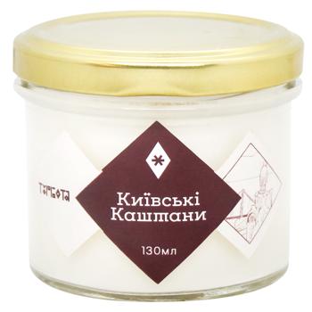 Свічка ароматична Турбота Київські каштани 130мл - купити, ціни на NOVUS - фото 1