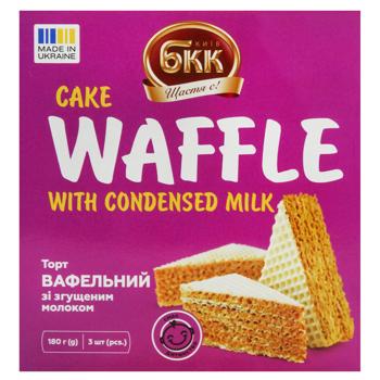 BKK Waffle Cake with Condensed Milk 180g - buy, prices for COSMOS - photo 2