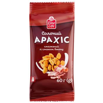 Fine Life Roasted Salted Peanuts with Bacon Flavor 60g