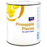 Aro Pineapple Pieces in Light Syrup 3.1l