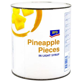 Aro Pineapple Pieces in Light Syrup 3.1l
