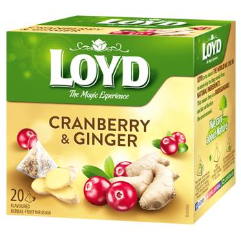 Loyd Cranberry and Gignger Fruit Tea 2g*20pcs - buy, prices for COSMOS - photo 1