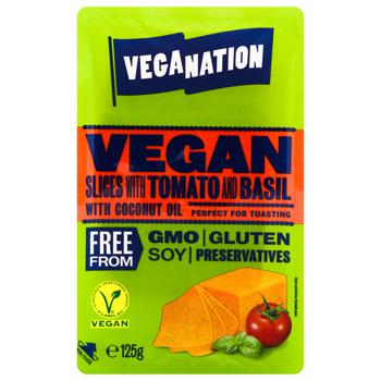 Veganation Vegan Slices with Tomamto and Basil with Coconut Oil 125g - buy, prices for METRO - photo 1