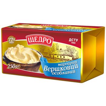 Маргарин Щедро Вершковий особливий 72% 250г - купити, ціни на NOVUS - фото 1