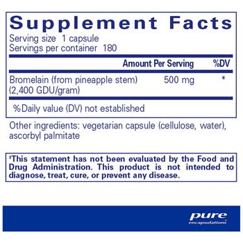 Bromelain Pure encapsulations 60pcs Usa - buy, prices for Biotus - photo 2