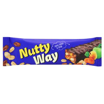 Батончик-мюслі Vale Nutty Way горіховий з фруктами глазурований 40г - купити, ціни на NOVUS - фото 1