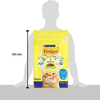 Friskies Sterilized Dry Food with Salmon, Tuna and Vegetables for Sterilized Cats 10kg - buy, prices for Za Raz - photo 5