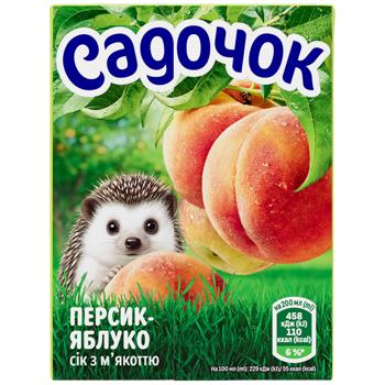 Сок Садочок персик-яблоко с мякотью 200мл - купить, цены на КОСМОС - фото 2