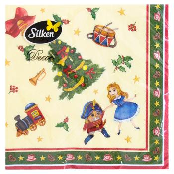 Silken Nutcracker 3-Ply Table Napkins 33*33cm 18pcs