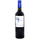 G7 Merlot Red Dry Wine 13.5% 0.75l