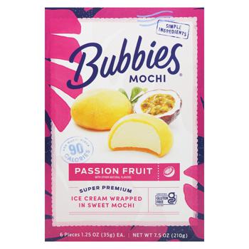 Bubbies Passion Fruit Mochi Ice Cream 6x35g - buy, prices for WINETIME - photo 2